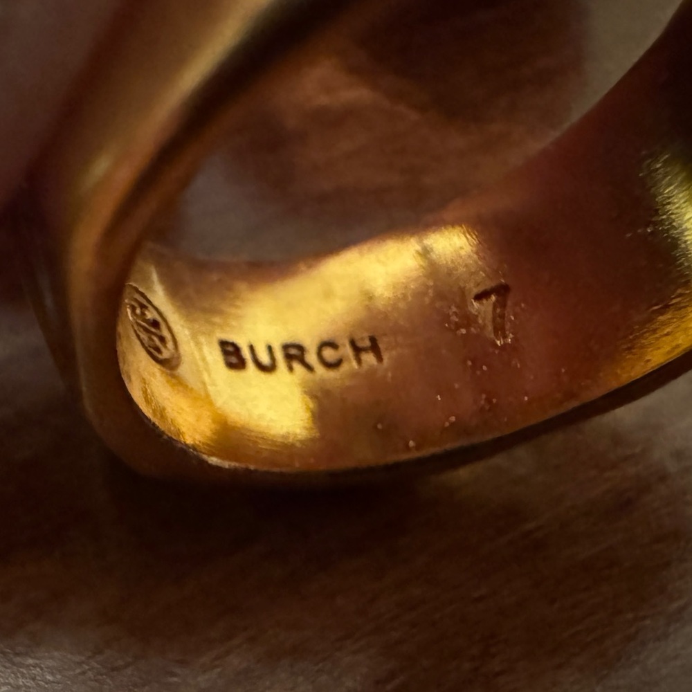Tory Burch Gold Baroque Ring - Picture 9 of 9